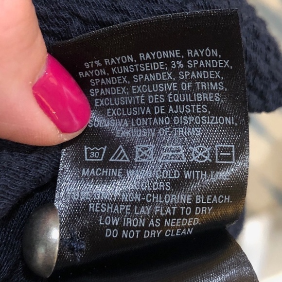 Anthropologie Maeve Sasha Knit Textured Long Sleeve Navy Dress, Size Medium - Picture 11 of 13